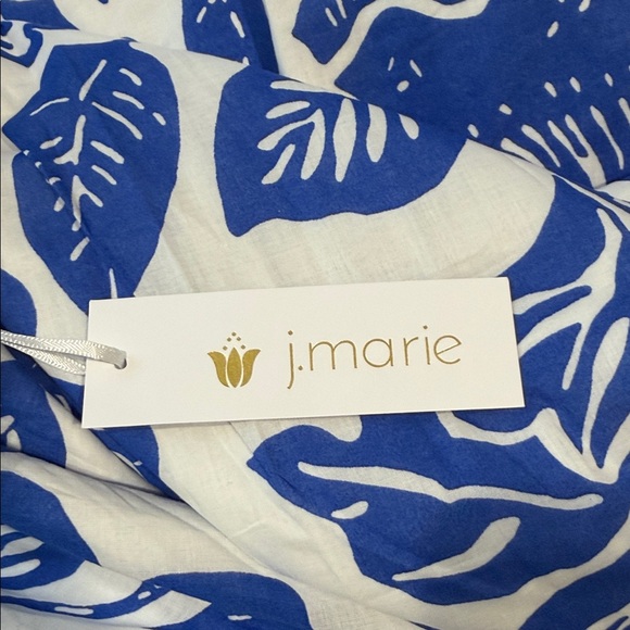 J.Marie Laken Braided Straps Scoop Neckline Sleeveless Tiered Midi Dress Med NWT - Picture 6 of 9